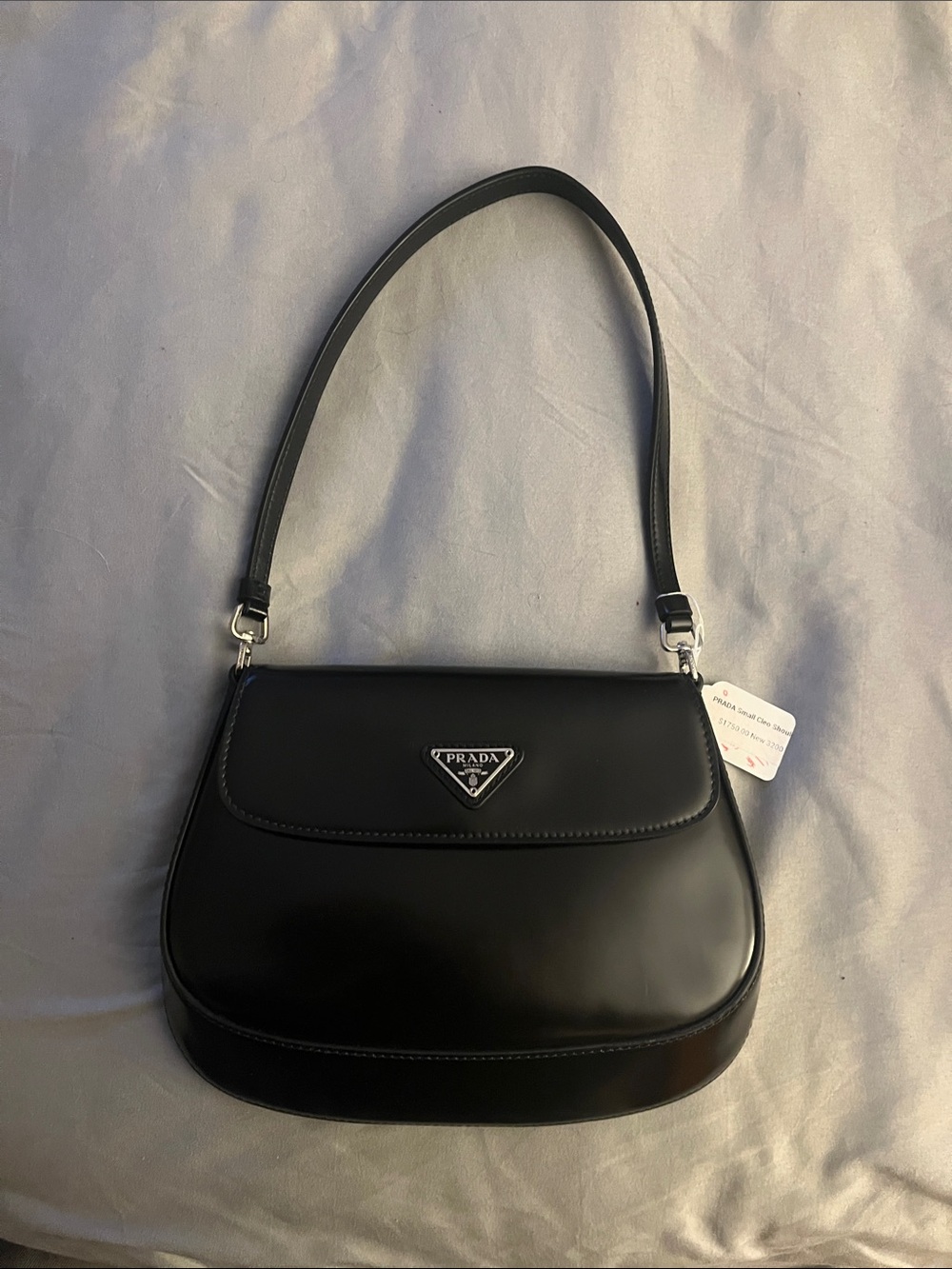 Prada Black Patent Leather Shoulder Bag